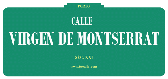 cartel_de_calle- -Virgen de Montserrat_en_oporto
